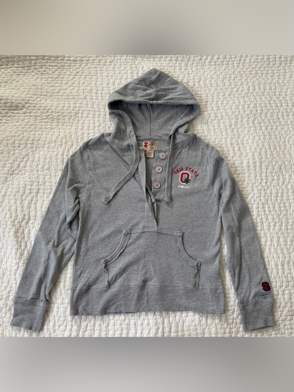 Izod Women’s Gray Ohio State Pullover Hoodie